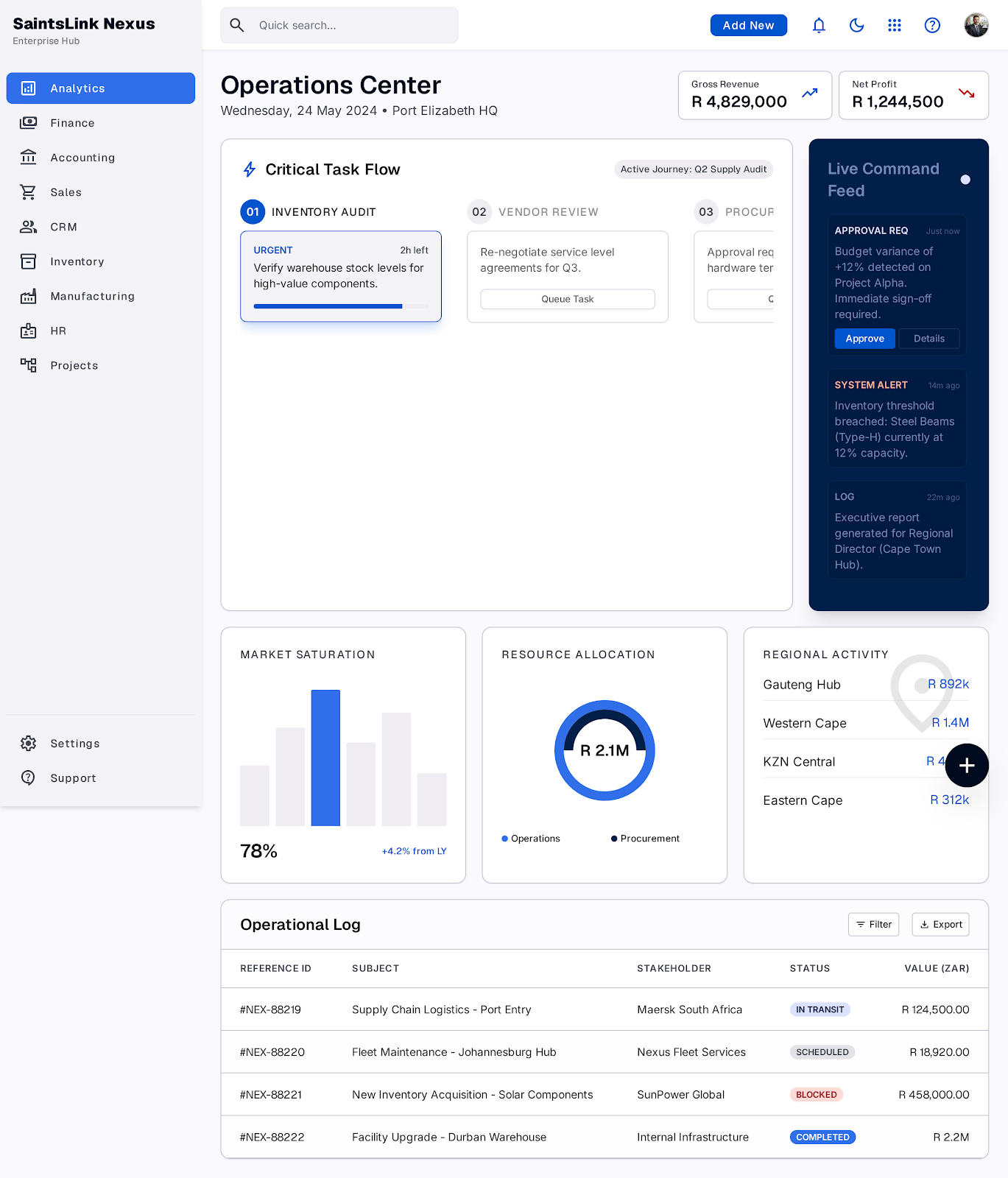 Nexus ERP platform preview